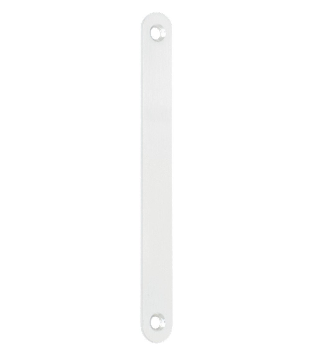 Platine pour porte coulissante de couleur blanc mat