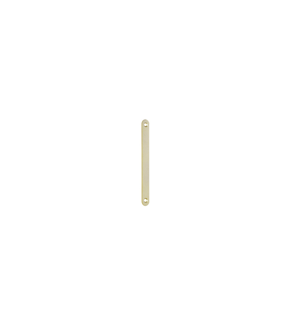 Platine pour porte coulissante de couleur or satiné