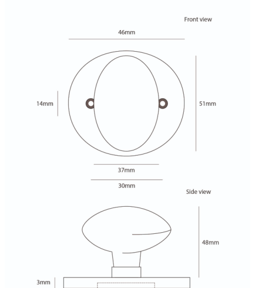 Bouton de porte rétro - industrielle en fer 1018 ronde -  poignée design