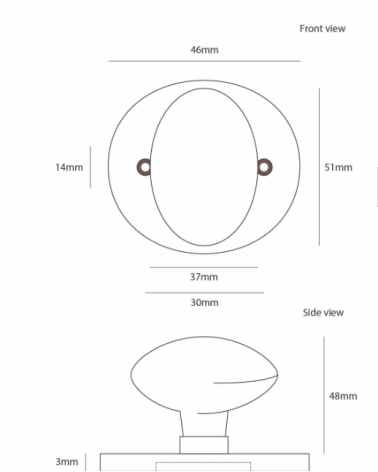 Bouton de porte rustique en fer rouille 1018 robuste - MillaPoignées