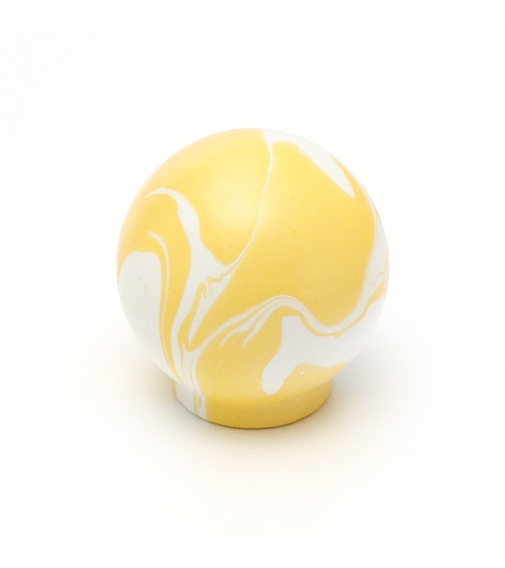 Bouton de meuble en bois de Hêtre Jaune -  poignée design