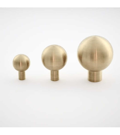 Bouton de meuble en laiton Boule poignée design