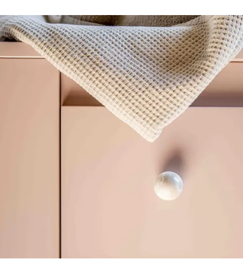 Bouton de meuble en bois de hêtre Gris poignée design