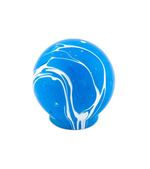Bouton de meuble en bois de hêtre Bleu Azur poignée design