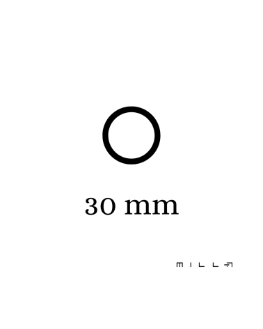 Bouton de meuble en bronze Mini BULLA avec dimensions