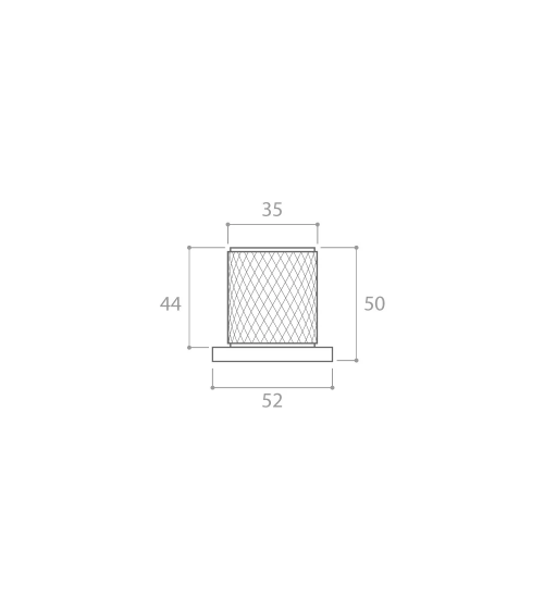 Bouton de porte texturée graphite Time poignée design