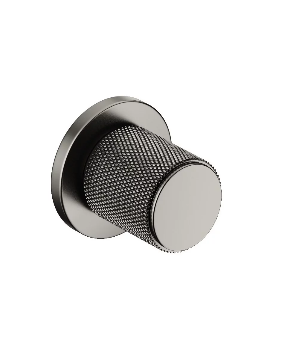 Bouton de porte texturée graphite Time poignée design