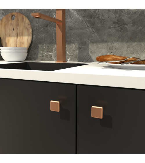 Bouton de meuble cuivre NOX poignée design
