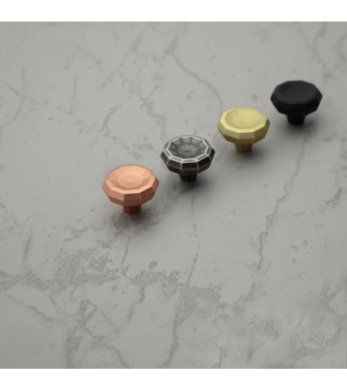 Bouton de meuble anthracite CAMPANA poignée design