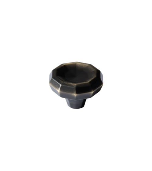 Bouton de meuble bicolore bronze et laiton CAMPANA poignée design