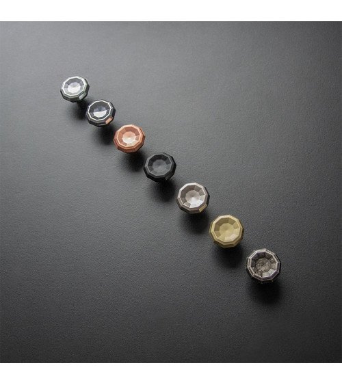 Bouton de meuble bicolore bronze et cuivre CAMPANA poignée design