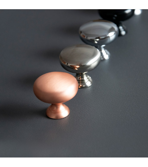 Bouton de meuble chrome satiné TORONTO poignée design