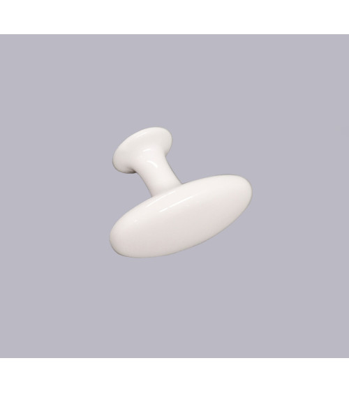 Bouton de meuble blanc NAPOLI poignée design