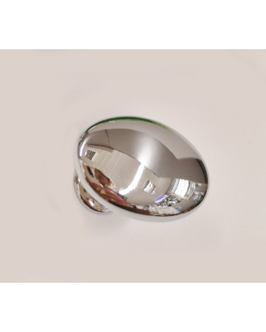 Bouton de meuble chrome poli NAPOLI poignée design vue de haut