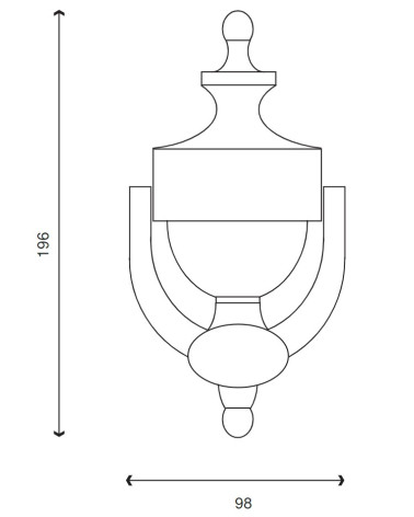 Heurtoir de porte design VICTORIAN