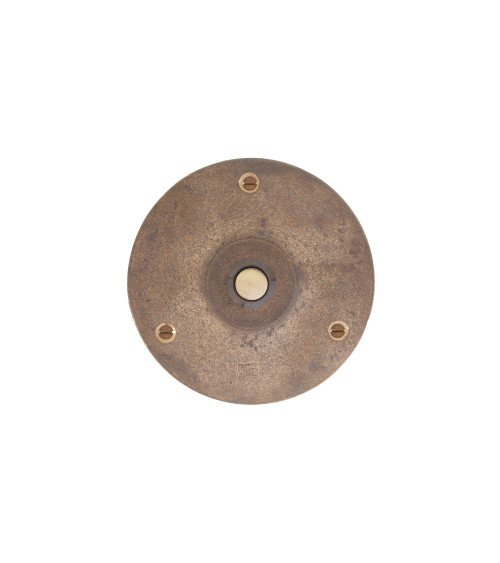 Sonnette ronde Dauby Pure en bronze - bouton de sonnette 90RO