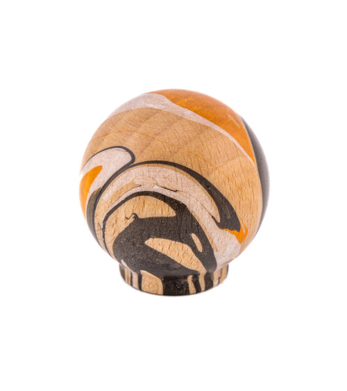 Bouton de meuble en bois de hêtre Orange Expresso Ebru