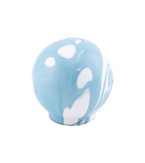 Bouton de meuble en bois de hêtre Gris bleu Ebru