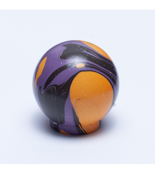 Bouton de meuble en bois de hêtre Violet Lune Ebru
