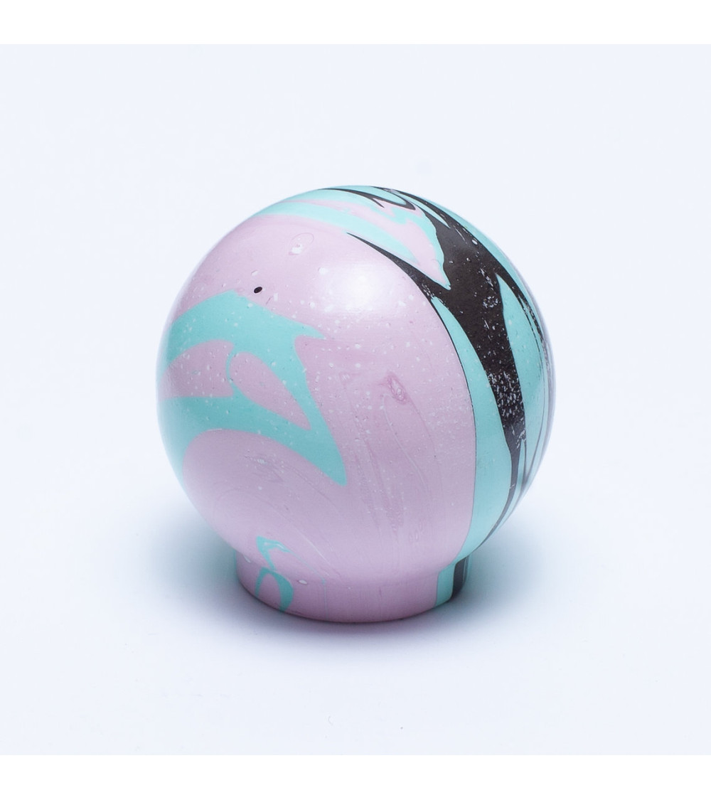 Bouton de meuble en bois de hêtre Funky Noir Ebru