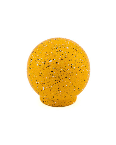 Bouton de meuble en bois de hêtre jaune noir et blanc Mélange