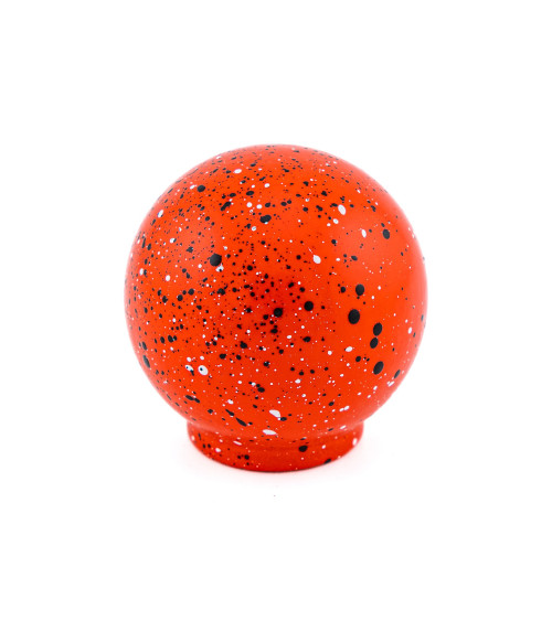 Bouton de meuble en bois de hêtre rouge noir et blanc Mélange