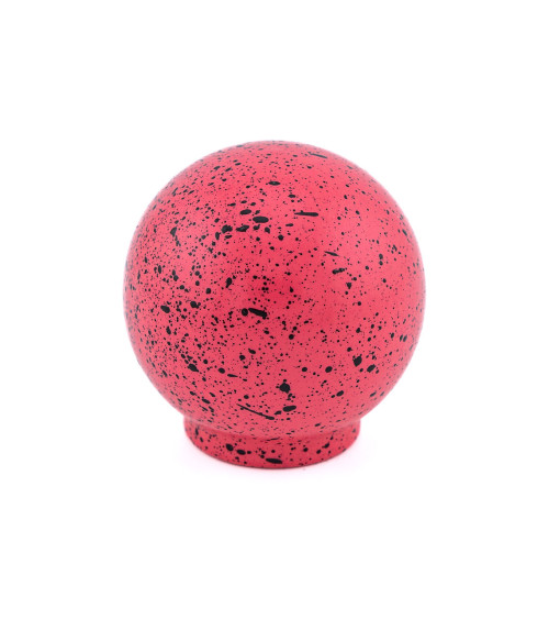Bouton de meuble en bois de hêtre rose foncé et noir Mélange
