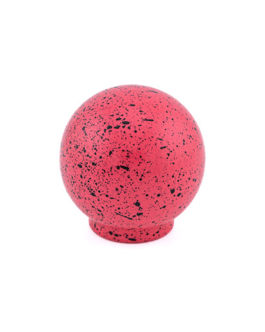 Bouton de meuble en bois de hêtre rose foncé et noir Mélange