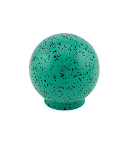 Bouton de meuble en bois de hêtre vert et noir Mélange