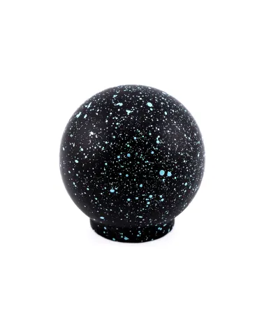 Bouton de meuble en bois de hêtre noir et bleu clair Mélange