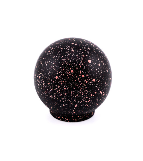Bouton de meuble en bois de hêtre noir et rose foncé Mélange