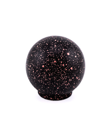 Bouton de meuble en bois de hêtre noir et rose foncé Mélange