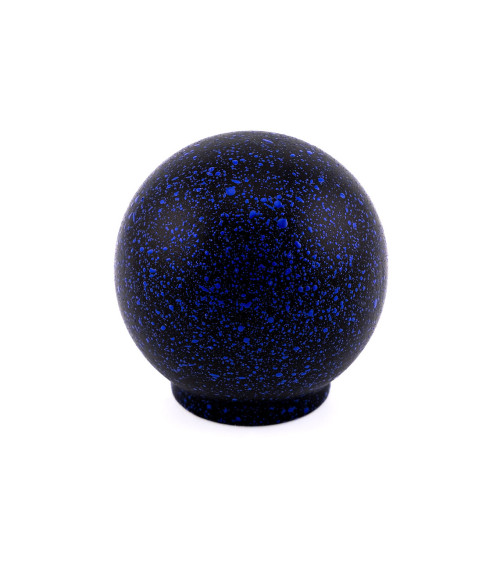 Bouton de meuble en bois de hêtre noir et bleu profond Mélange