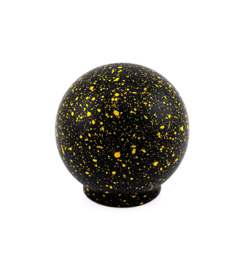 Bouton de meuble en bois de hêtre noir et citron Mélange