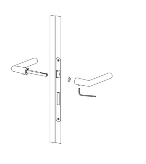 Poignée de porte blanche sans plaque VERUM Pure, design minimaliste 2022 -  poignée design