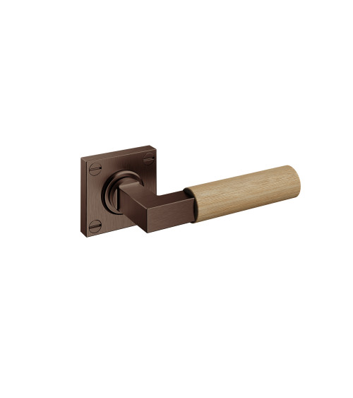 Poignée de porte en bois Bauhaus - chêne