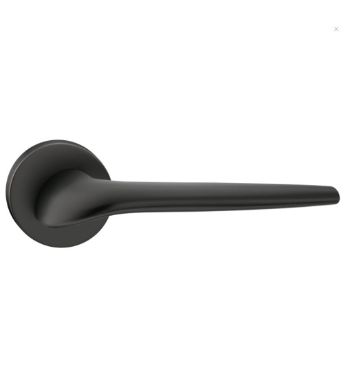 Poignées de porte noire SOFT ronde