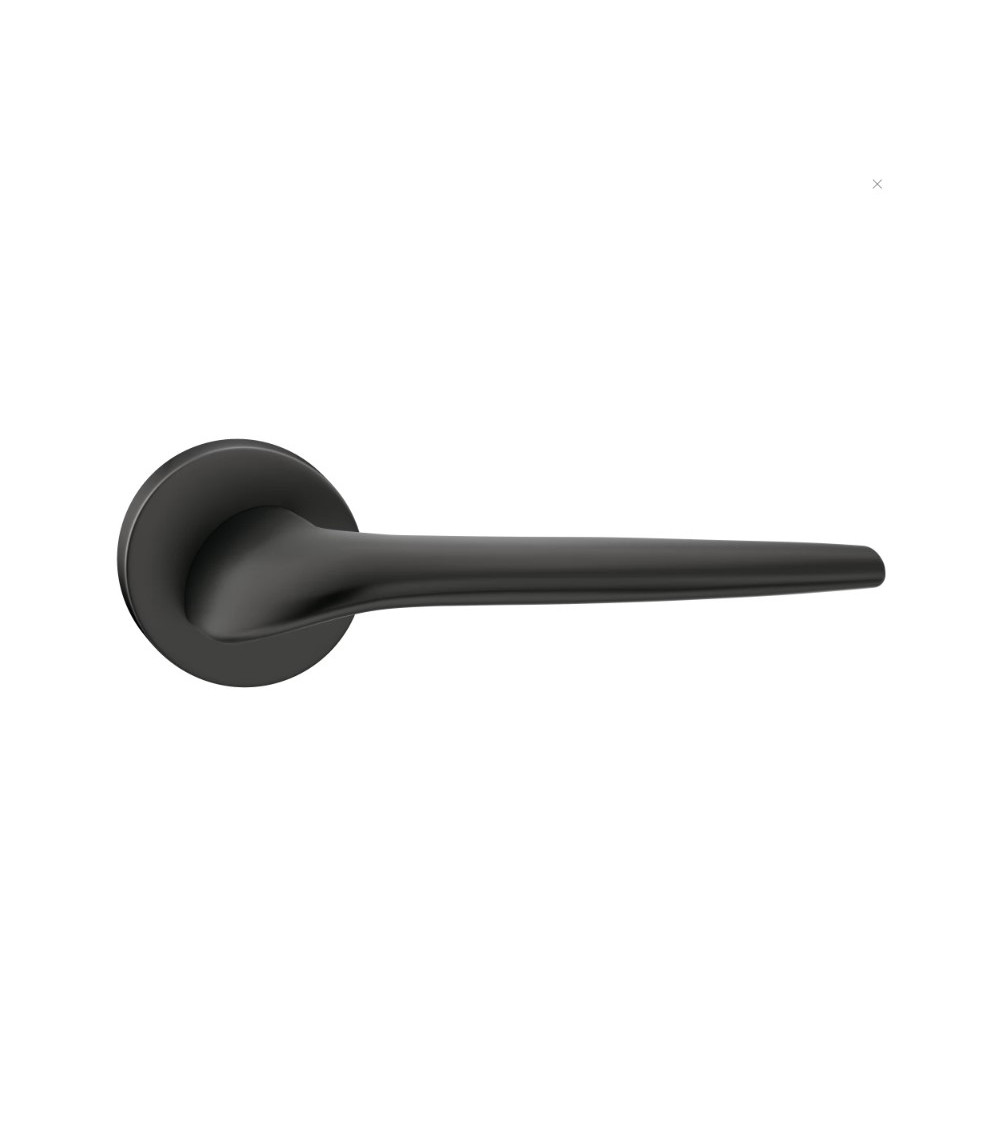 Poignées de porte noire SOFT ronde