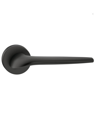 Poignées de porte noire SOFT ronde