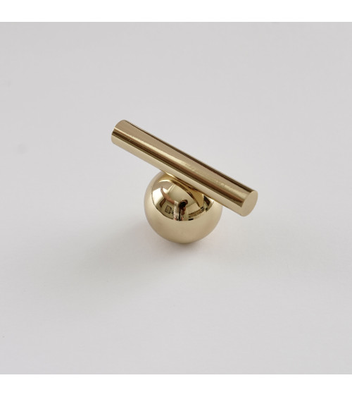 Bouton de meuble en laiton chrome brillant modèle 04
