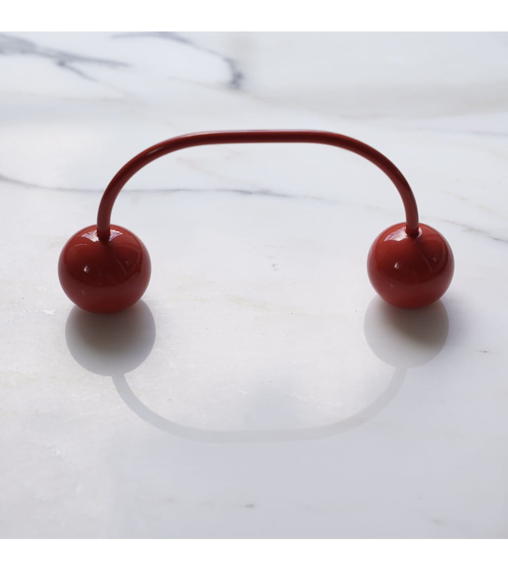 Poignées de meuble en laiton 10 ROUGE