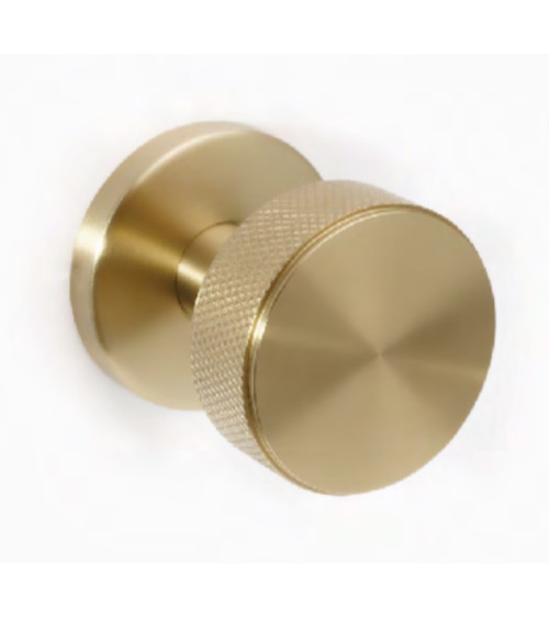 Bouton palière inox or satiné PVD pour usage intensif - model Cers