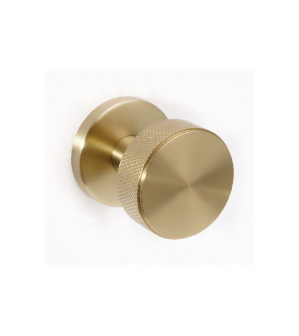 Bouton palière inox or satiné PVD pour usage intensif - model Cers