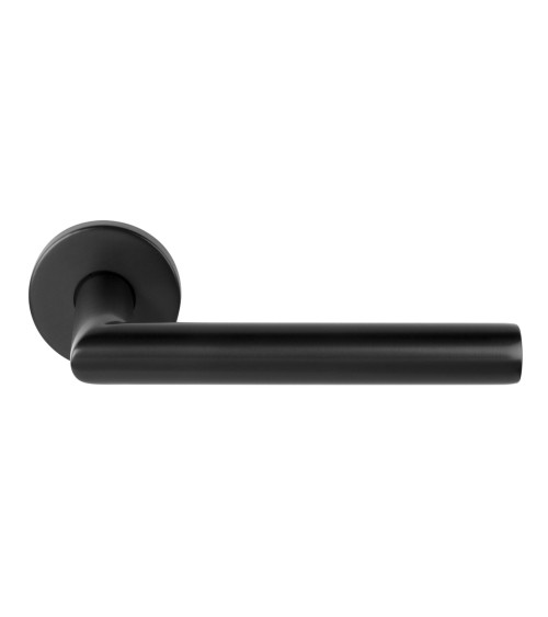 Poignées de porte Formani Basics LBII-19 sur rosace ronde couleur noire