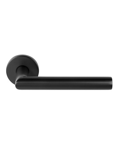 Poignées de porte Formani Basics LBII-19 sur rosace ronde couleur noire
