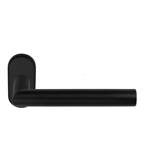 Poignées de porte Formani Basics LBII-19MN sur rosace ovale couleur noire