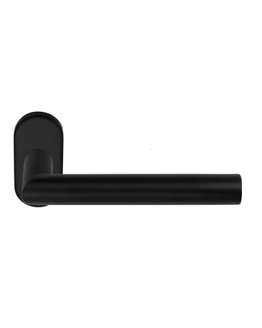 Poignées de porte Formani Basics LBII-19MN sur rosace ovale couleur noire