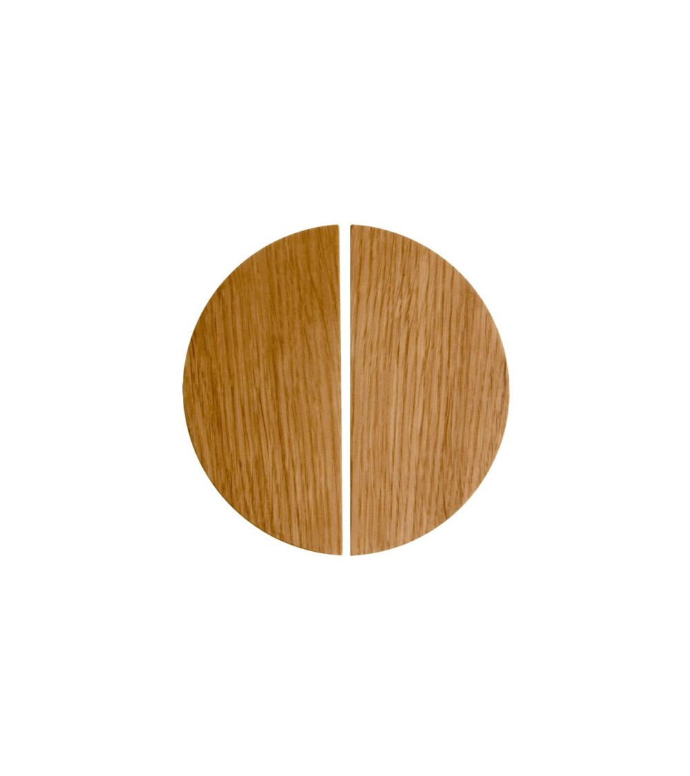 Poignée de meuble semi-circulaire en bois