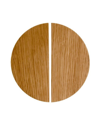 Poignée de meuble semi-circulaire en bois