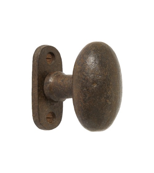 Bouton de porte rouille en fer 1020 -  poignée design
